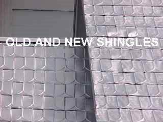 Old and new shinles on same project