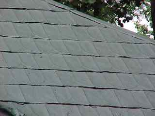 Shingles with two coats acrylic