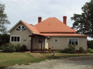 Terracotta tinted roof in western North Carolina