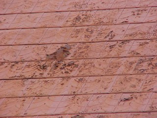 Closeup of work to be done