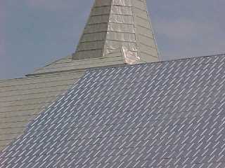 First coat of shiny finish coat over primed areas