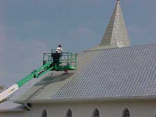 Just a nice photo of my crew chief taken from my position under a tree in the cemetary on a 95 degree plus day