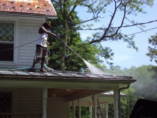 Closeup of severe rusting