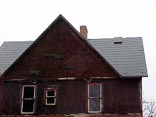 View of the back roof finished with bronze acrylic
