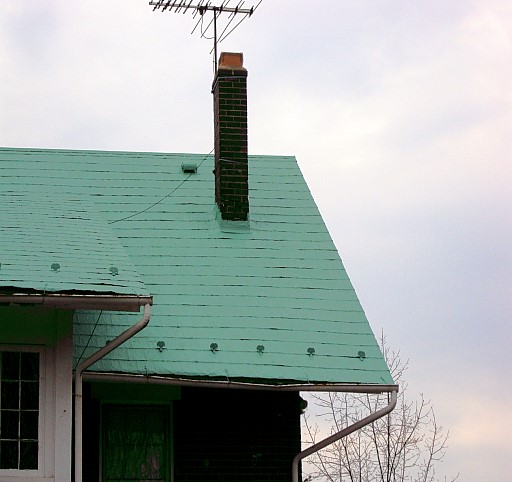Close up of old shingles