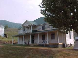 Mountain retreat with green shingles