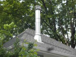 An aluminum stack that some owners ask to coat; not in this case